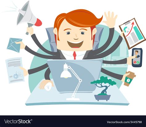Busy Working Clip Art