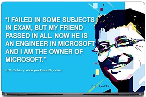 Skin Yard Bill Gates Motivational Quotes Laptop Skin/Decal - 15.6 Inch ...