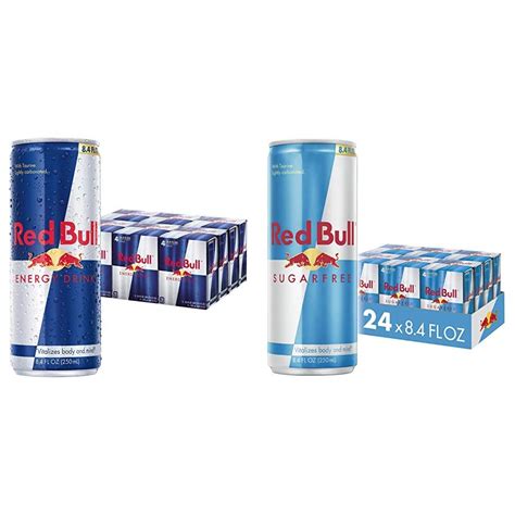 Buy Red Bull Energy Drink, 8.4 Fl Oz (24 Count) & Energy Drink Sugar ...