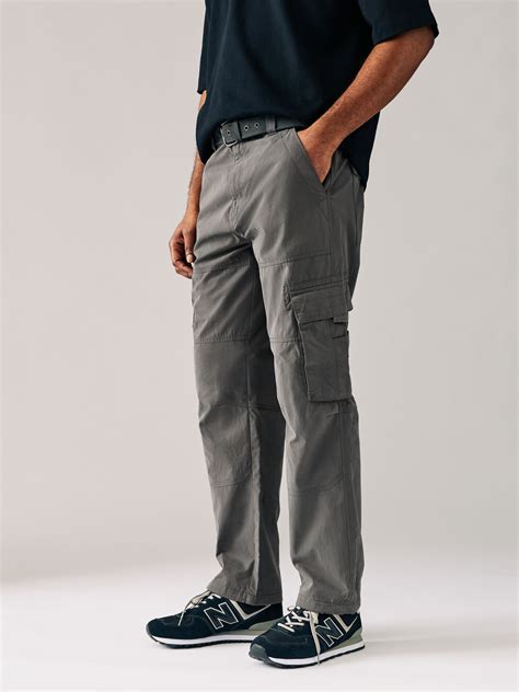 Buy Charcoal Grey Belted Tech Cargo Trousers from the Next UK online shop