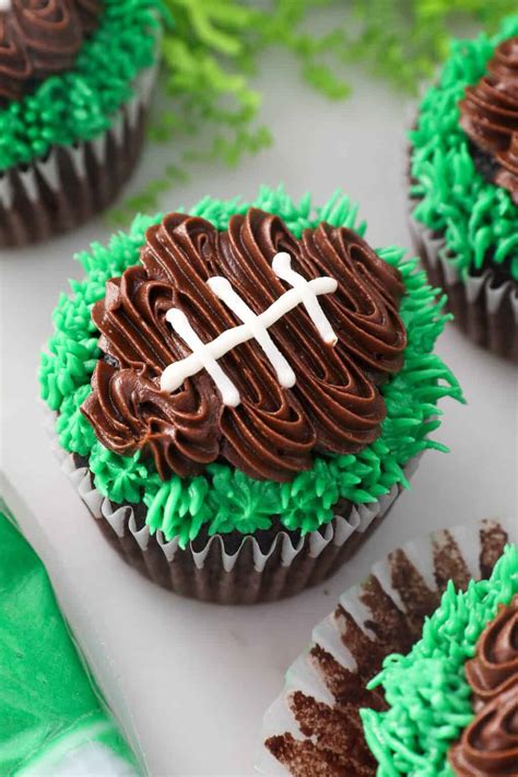 Easy Frosted Football Cupcakes | Beyond Frosting