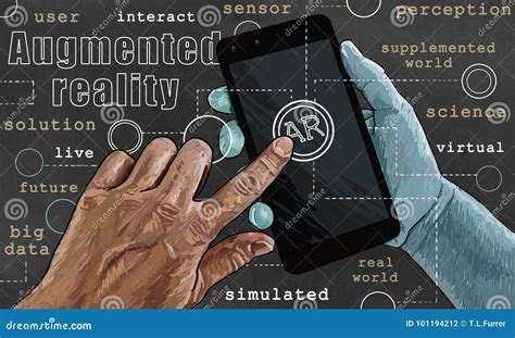 Augmented Reality Illustration Stock Photo - Image of augmented ...