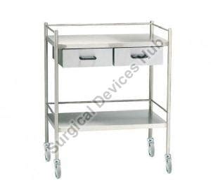 Three Shelf Instrument Trolley Manufacturer & Exporter from Delhi India