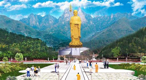 九华山99米地藏菩萨圣像，诚心忏拜，恶业消除！ – 【人人分享-人人网】