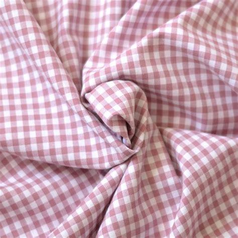Tissu vichy rose | carreaux - A&A Patrons