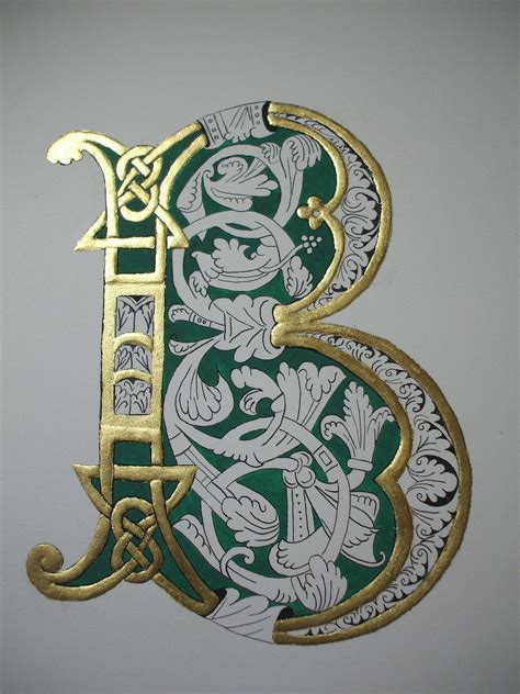 Alphabet art, Calligraphy art, Illuminated letters