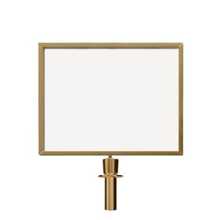 Montour Line Stanchion Post Top Sign Frame 22x28" H Sat Brass PLS/POR ...
