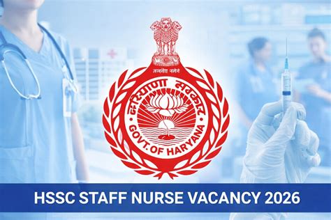 HSSC Staff Nurse Vacancy 2026 Out for 1791 Posts, Last Date To Apply