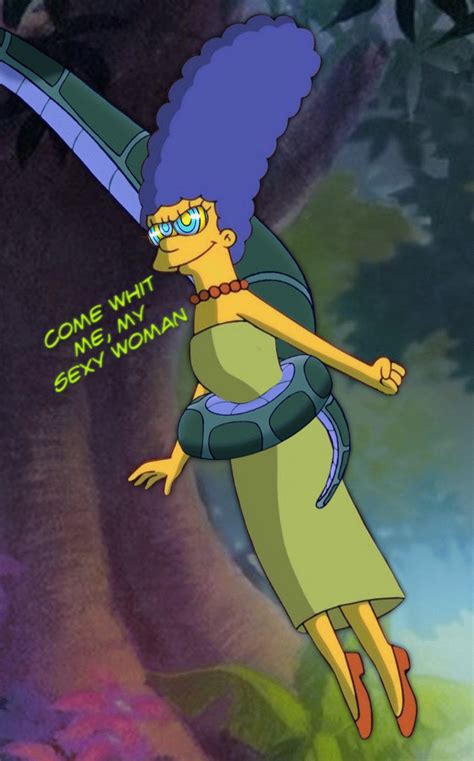 Marge Simpson Meets Kaa by A113rtist on DeviantArt