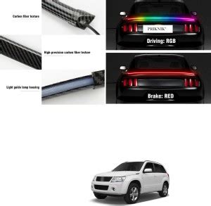 PROEDITION Carbon Fibre LED Rear Spoiler Remote Control Universal ...