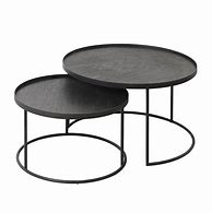 Image result for Round Metal Nesting Coffee Table