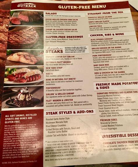 The Gluten & Dairy-Free Review Blog: Outback Steakhouse Review