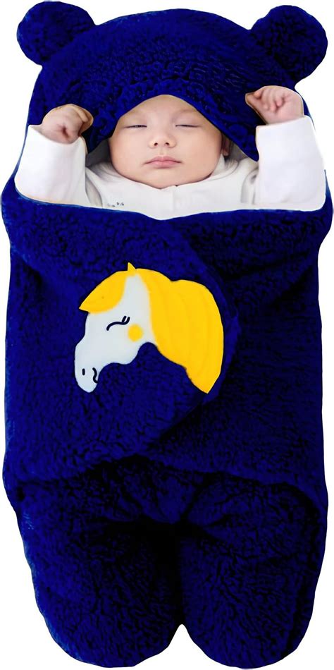 BRANDONN Newborn Baby Sleeping Bag Sherpa & Coral Wearable for 0-6 ...