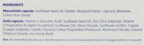 MacuShield Gold Food Supplement Capsules New AREDS India | Ubuy