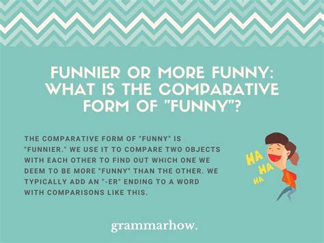 "Funnier" Or "More Funny" - Comparative & Superlative Forms