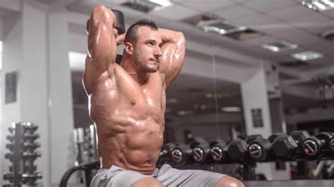Dumbbell Overhead Tricep Extensions