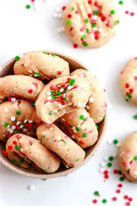 No Bake Christmas Sprinkle Cookies - The Toasted Pine Nut