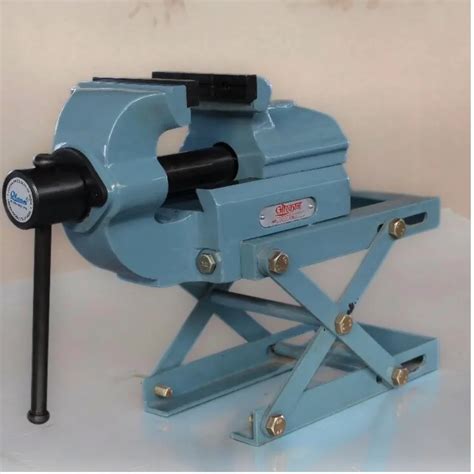 Height Adjustable Stand Bench Vice - 5 Inch Jaw Width Height Adjustable ...