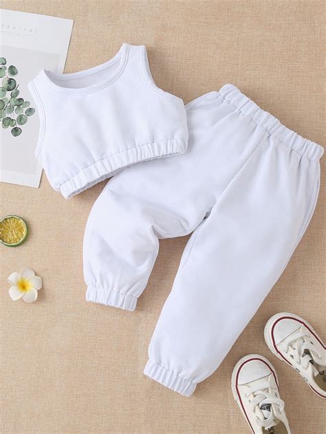 Baby Girl Solid Tank Top & Sweatpants | Luxury baby clothes, Summer baby clothes, Baby girl clothes