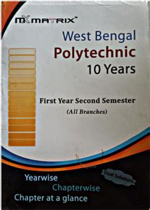 Matrix West Bengal Polytechnic 10 Years For All Branches 2nd Semester ...