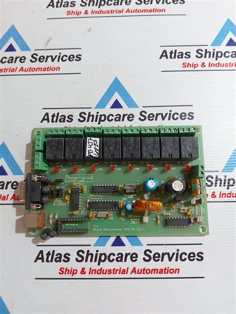 CONRAD CTC 8FACH-RELAISKARTE 24V/7A V2.1 PCB CARD – Atlas Shipcare Services