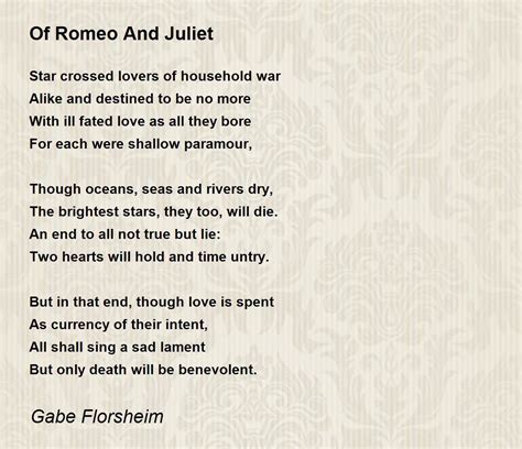 Shakespeare Love Poetry Romeo And Juliet Shakespeare's Influence On