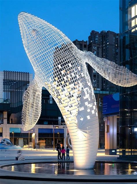 不锈钢鲸鱼雕塑，镂空鲸鱼雕塑加工厂家 - 知乎