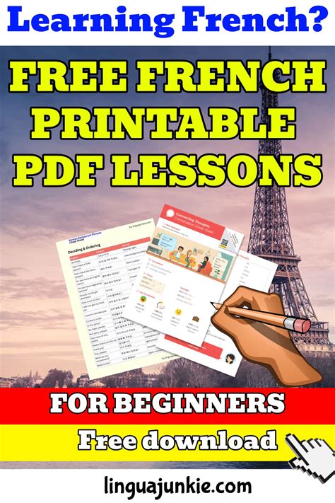 10+ Easy French PDF Lessons for Beginners in 2025 | French teaching ...