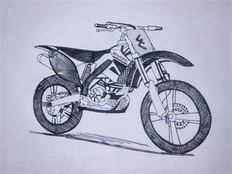 Dirt Bike Drawing at GetDrawings | Free download