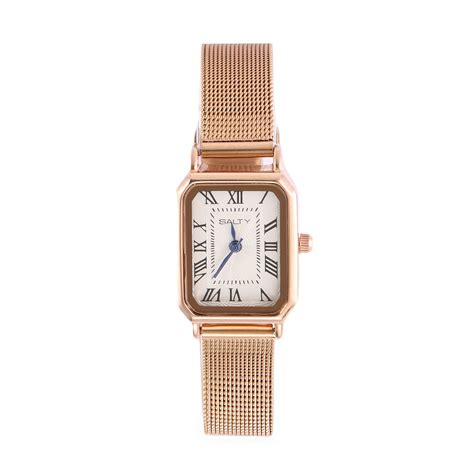 White Dial Royale Rose Gold Analog Watch | Salty – Salty Accessories