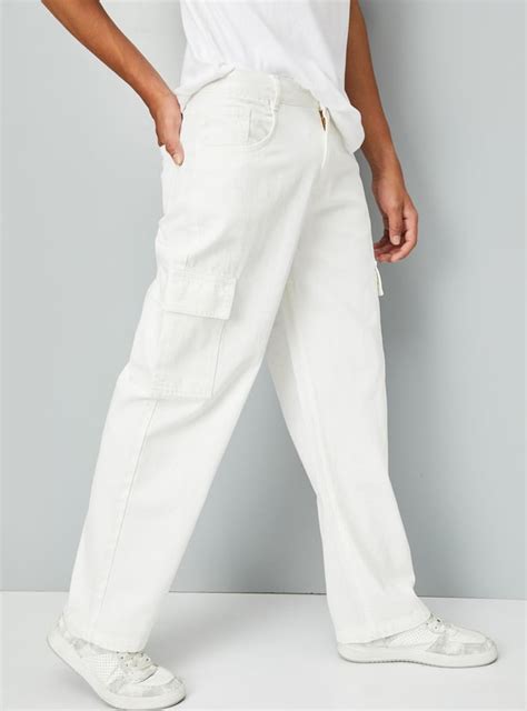 Buy Boys Solid Loose Fit Cargo Jeans Online at just Rs. 899.0 ...