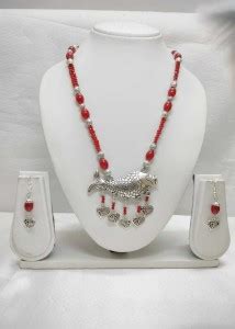 Sankalp Dori Red Jewellery Set Price in India - Buy Sankalp Dori Red ...