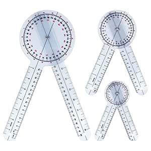 ULTECHNOVO 3pcs Goniometer Set Angle Ruler for Physical Therapy ...