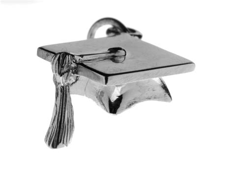 Graduation Charm | Silver Mortar Board Charm