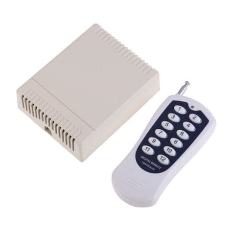 DC 12V 12CH Channel Wireless RF Remote Control Switch Transmitter+ Rec ...