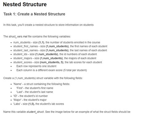 Image result for Nested Structures MATLAB