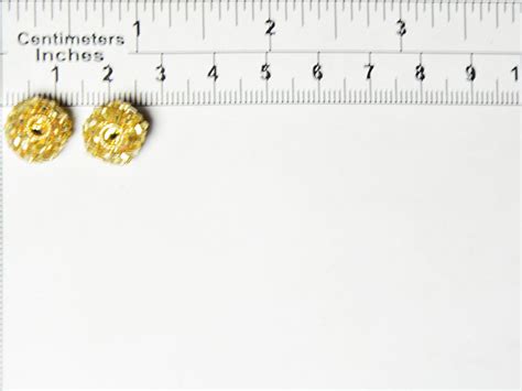 Yellow Spherical Beaded Clay Beads