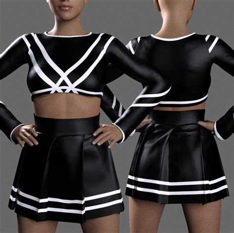MS Cheerleader Outfit Set (G8F and G9) - Daz Content by MavisSky