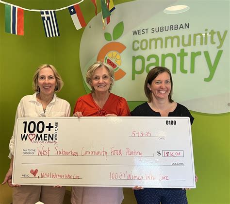 West Suburban Community Pantry | A HUGE thank you to 100+ Women Who ...