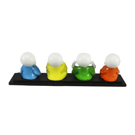 Buy eCraftIndia Multi-Colour Monks Polyresin Showpiece Online