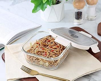 Buy CELLO Steel-O Fresh Square Toughened Glass Container 320ml, White ...