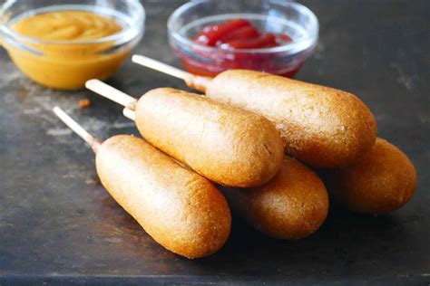 Frozen Corn Dogs Mini Corn Dogs In The Air Fryer With Smoky Mustard