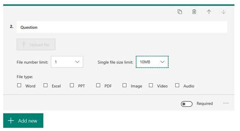 Image result for File Upload in MS Forms