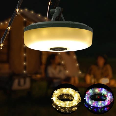 Enhon Camping String Lights, 35 Ft Camping Lights with 64 Globe LED, 10 ...