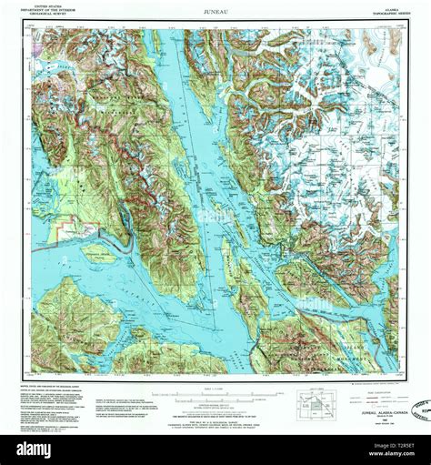 Map of juneau hi-res stock photography and images - Alamy