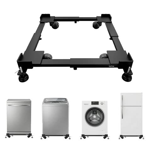 Lifelong Adjustable Washing Machine Stand with Wheels