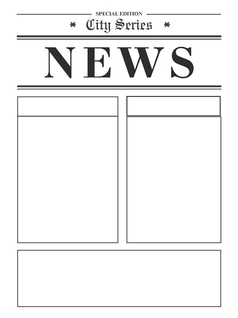Blank Newspaper Template by Lindsay Pagano | TPT