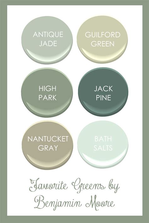 Benjamin Moore Green Paint Samples