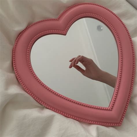 Love Mirror Desktop Makeup Wall Mounted Dual-use Vanity Girl Room Decor ...