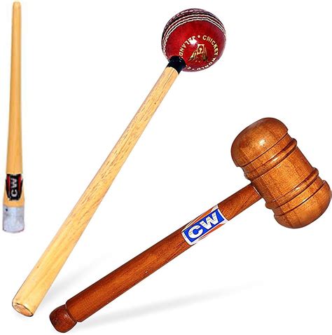 Buy Toyshine Dual Color Wooden Bat Mallet for Bat Knocking,SSTP Online ...